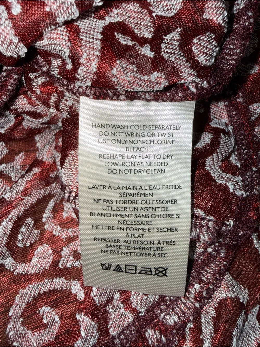 Anthropologie Jacquard Sheer V-Neck Long Sleeve Floral Peasant Blouse